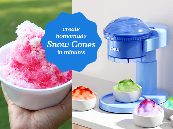 ZOKU Snow Cone Machine for creating homemade snow cones