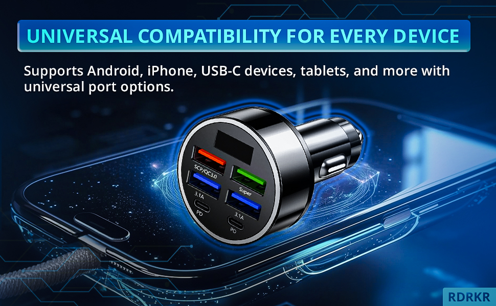 6 port charger multiple compatability