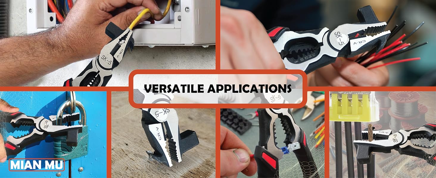 All in One Electrical Plier Heavy Duty Multifunction Wire Tool crimper durable function