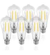 ORALUCE LED Edison Light Bulb 60 Watt Equivalent E26,Vintage Light Bulbs 6W 2700K Warm White 700 ...