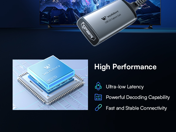 Video Capture MS2130 Chip for Fast and Stable Transmission and Low Latency