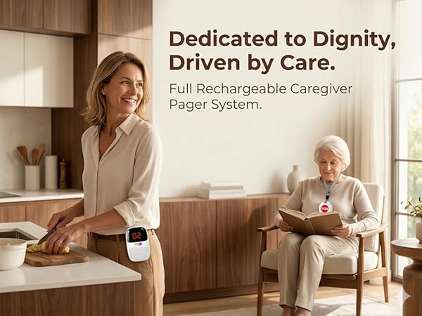rechargeable Caregiver Call button System PG03S28