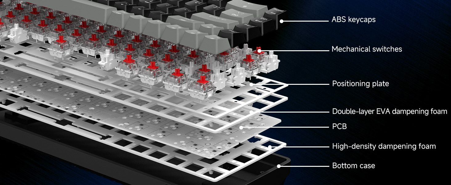 60% wireless mechanical gaming keyboard