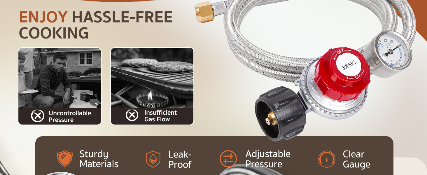 propane hose with regulator
