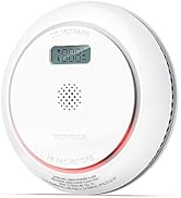 SITERWELL Smoke Detector Carbon Monoxide Detector Combo with LCD Display, Dual Sensor Fire and CO...