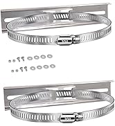 Zulkit Pole Mounting Kits for Junction Box, 304 Stainless Steel Adjustable 0-200mm Clamp with 200...