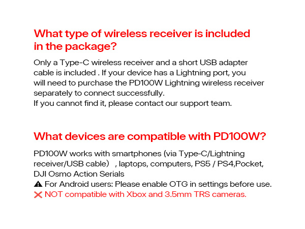 PD100W Wireless microphone