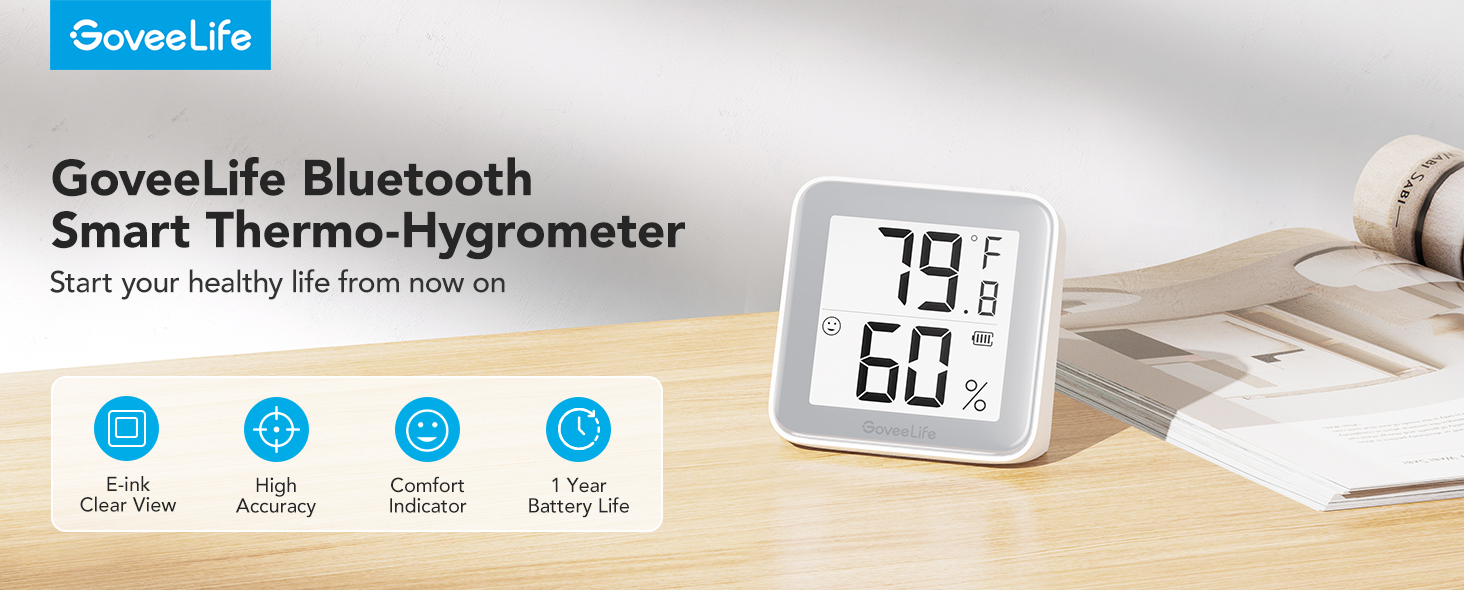 GoveeLife Bluetooth Thermometer Hygrometer