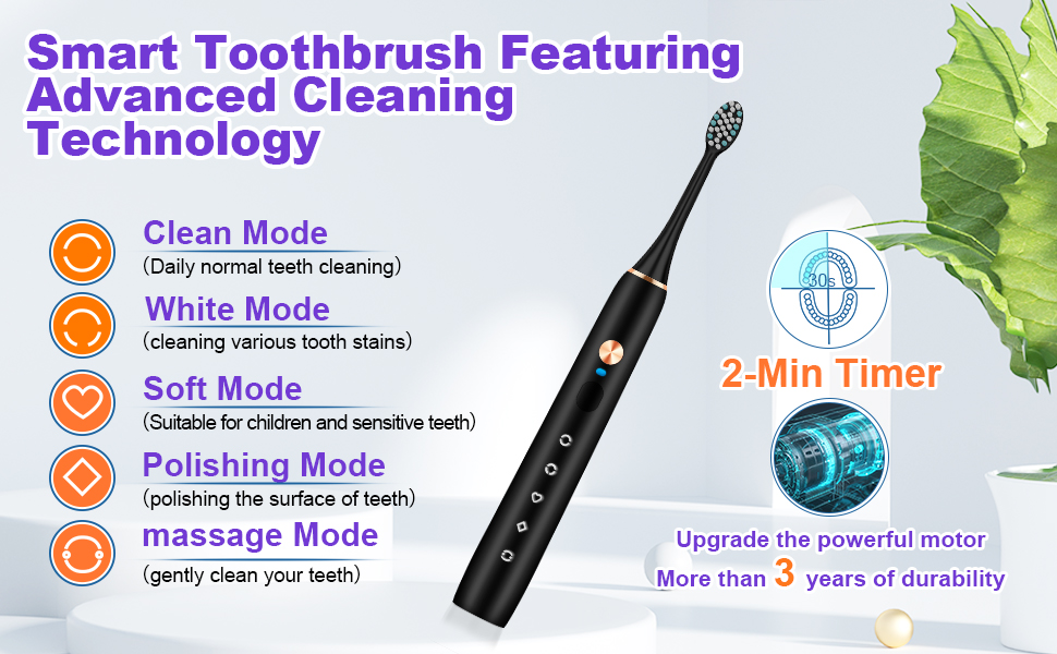 5 Modes smart toothbrush