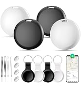 [Apple MFi Certified] Air Tracker Tags-4 Pack, Bluetooth Tracker Smart Tag, Works with Apple Find...