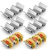 Taco Holder Stand, 6 Packs Stainless Steel Taco Rack Truck Tray Style, Oven, Grill and Dishwasher...