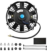 Mupera 7 Inch Electronic Radiator Cooling Fan, Reversible Push Pull Electric Engine Cooling Assem...