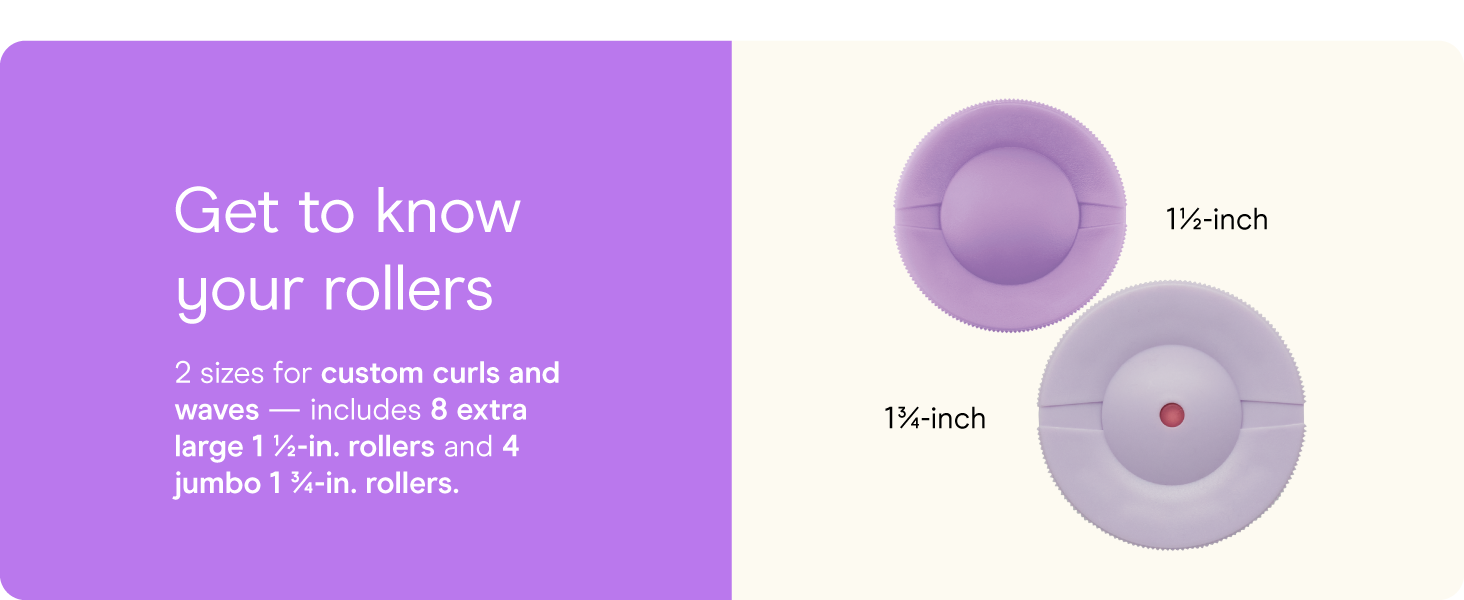 Conair hot rollers heated long medium hair electric jumbo curlers women’s large 12 clips ceramic