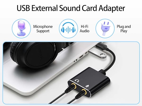 USB External Sound Card Adapter