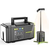 MARBERO 118Wh Portable Power Station with Telescopic Camping Lights for Camping Hiking 32000mAh 1...