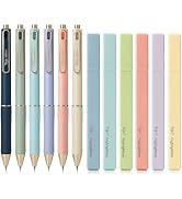 Taja 12 Pack Bible Highlighters and Pens Set No Bleed, 6 Aesthetic Pastel Highlighters and 6 Blac...