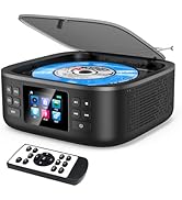 Bluetooth CD Player Portable,Desktop Boombox CD Player with Bluetooth Music Portable CD Player FM...