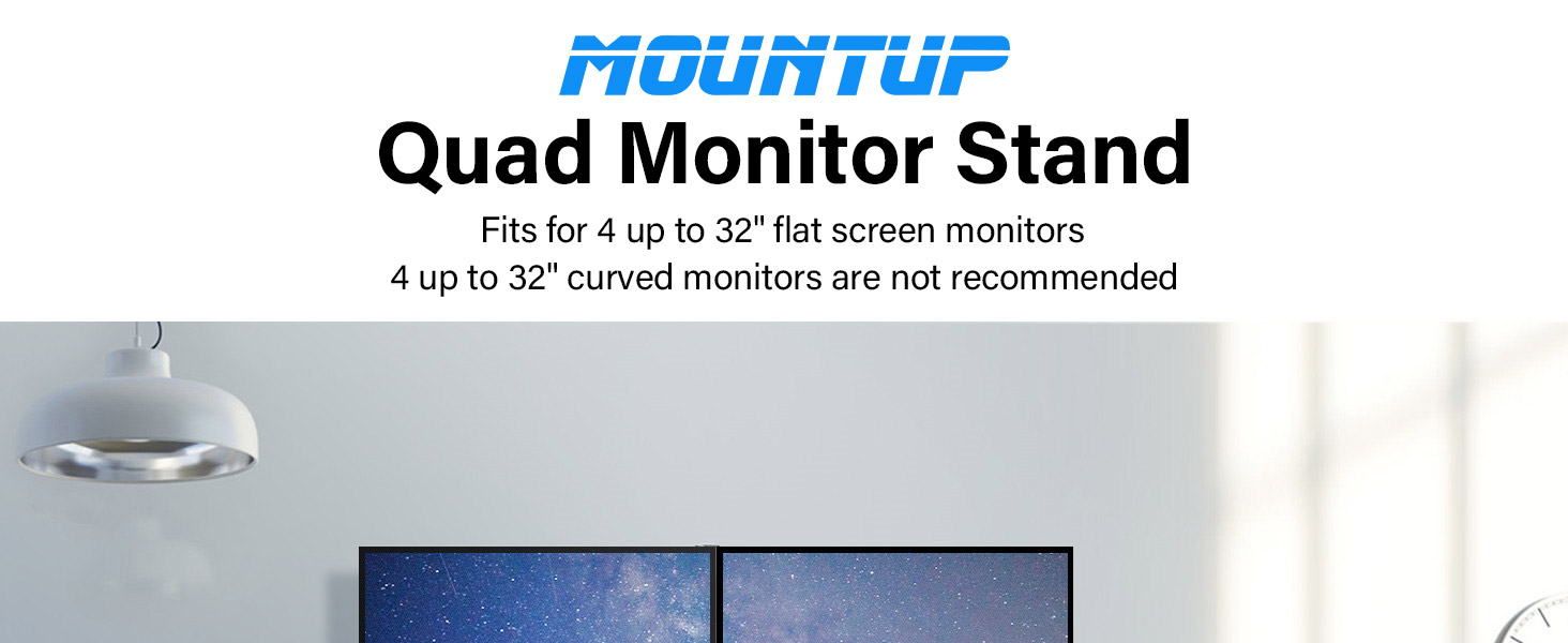4 monitor mount