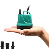 Upettools Submersible Water Pump, Ultra Silence Circulation Multifunctional Water Pump with Handl...