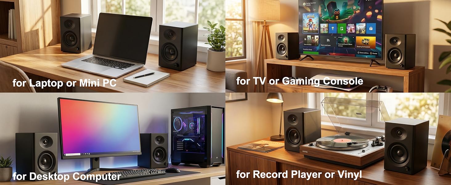black computer speakers for desktop