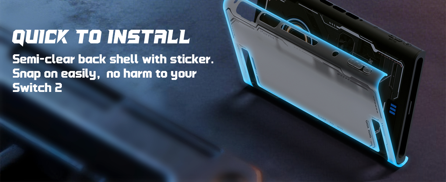 PlayVital Protective Case for Nintendo Switch 2, Stellar Mecha Ergonomic Cover