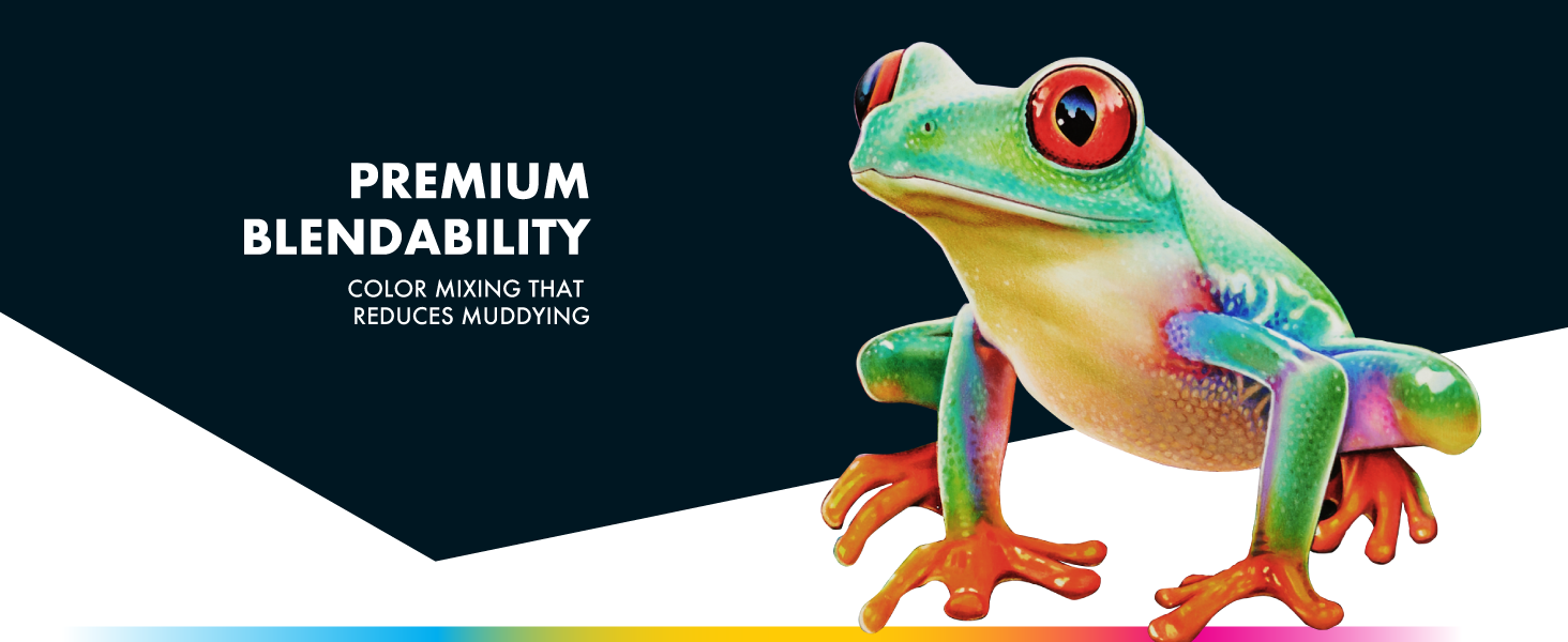 premium blendability frog mix colors shade blend shadow tin reusable sustainable markers pastels