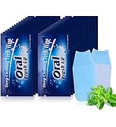 Gisdo Mint-Flavored Oral Finger Wipes Teeth Whitening Wipes Oral Cleaning Wipe (Dark Blue, 120 Pcs)