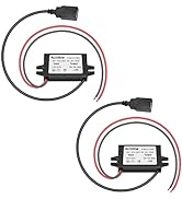 2-Pack 12V 24V DC to 5V 3A USB Female DC Converter Adapter Buck Module