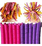 50 Pcs Heatless Spiral Hair Curlers 22inch Magic No Heat Hair Curls For Long Hair 6Pcs Styling Ho...