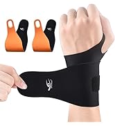 HiRui Ultra-Thin Elastic Wrist Brace Wrist Wraps, Compression Wrist Straps Wrist Support for Carp...
