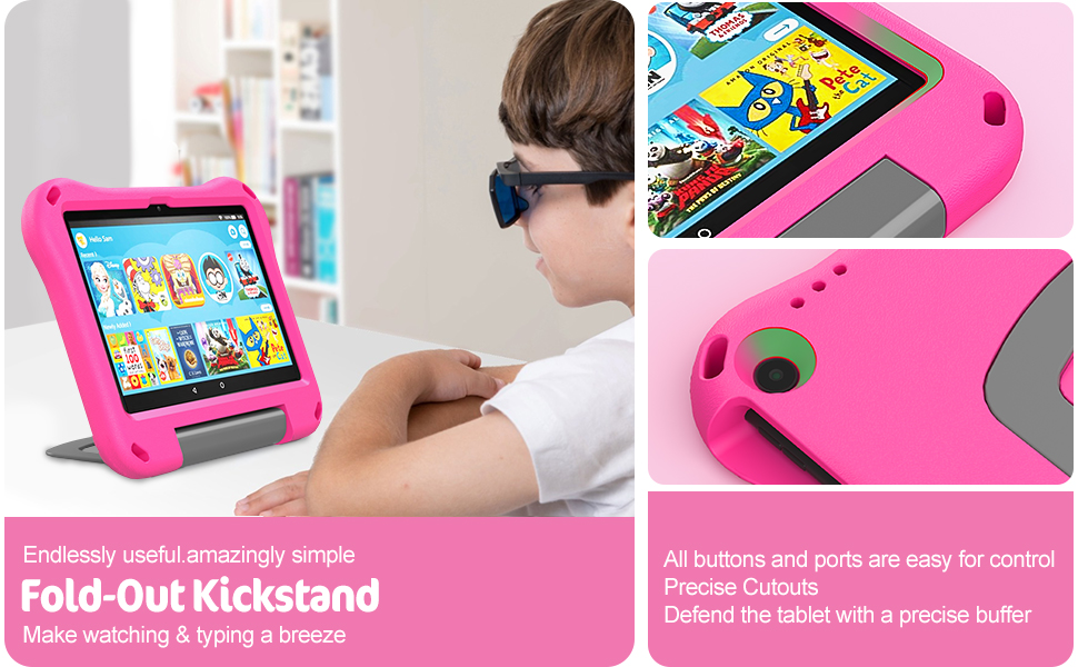 kindle fire hd 8 tablet case for kids 2020 release 10th generation with handle stand