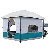UNP SUV Tent Camping Cube for 10'x10' Pop Up Canopy - Tailgate Tent Vented Roof - Cabin Tents for...