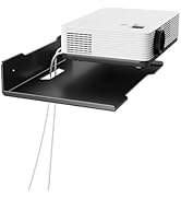 Heavy Duty Steel Floating Shelves, Wall Mounted Shelves for Projector, Speaker, Cable Box, Router...