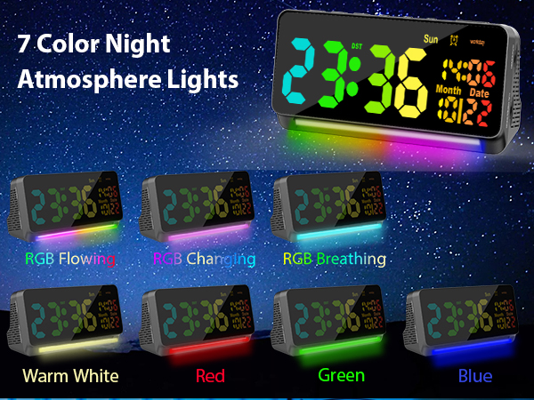 LED bedside alarm clock