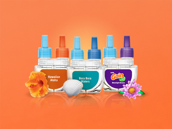 Febreze Plug Scent Boost Module 4 Panel 3 Tropical Scents (mobile)