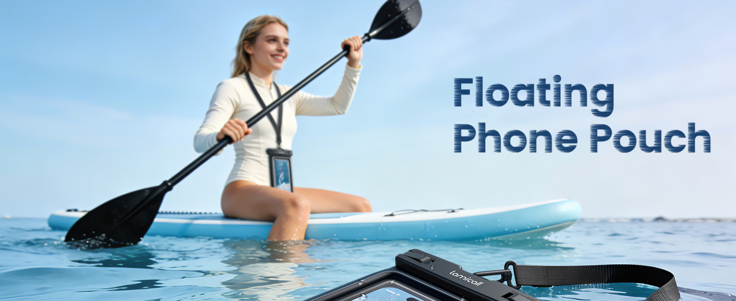 ip68 floating waterproof phone pouch dustproof sandproof travel beach cruise kayaking essentials