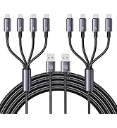 Multi Charging Cable, Multi Charger Cable Nylon Braided 4 in 1 Charging Cable Multi Charging Cord...