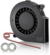 WDERAIR 12V Mini Turbo Fan 75mm x 15mm 2Pin DC Brushless Blower Fan for Humidifier?Helmet