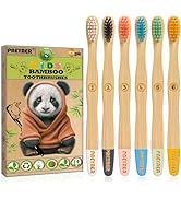 paeyaer ?????? Bamboo Kids Toothbrushes 6 Pack - BPA Free Soft Bristles Toothbrushes, Eco-Friendl...