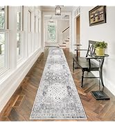 RUUGME 2'6x12 Hallway Runner Rug - Vintage Washable Kitchen Rugs with Non Slip Backing Soft Stain...