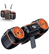 1000mAh Portable Waist Fan Clip on Wearable Belt Personal Fan Rechargeable Cooling Fans with Dual...