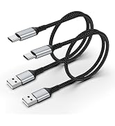 Adiceve USB to USB C Cable 2FT, 2-Pack USB A to USB C Cable 2 FT Fast Charging, Braided Short USB...