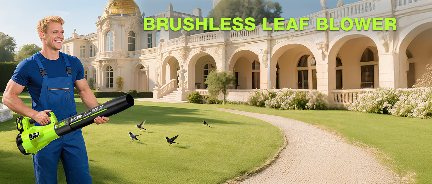 Tietoc Leaf Blower Cordless Brushless Electric Leaf Blower
