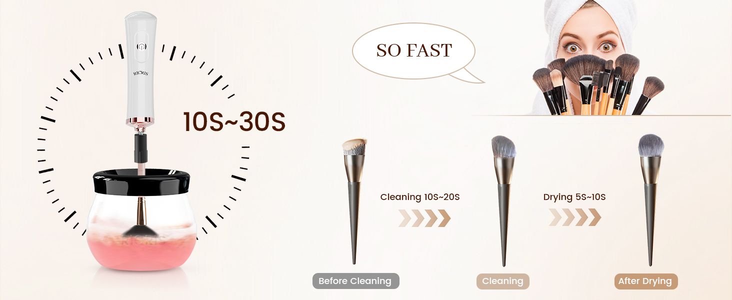 portable makeup brush cleaner
