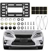 KHGUZ Car License Plate Frame, Vehicle Front Bumper License Plate Mounting Kit &amp; Bracket Holder, ...