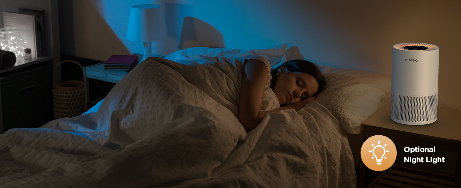 True HEPA+ Air Purifier Large Room bedroom air purifiers MOOKA air purifier for home