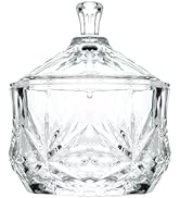 Iyulania Glass Salt Box with Lid, Decorative Storage Container for Pepper, Kosher Salt, Sugar, Sp...