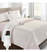 Electric Heated Blanket Full Size, Super Soft Cozy Upgraded Flannel Heating Blanket with 9 Heatin...