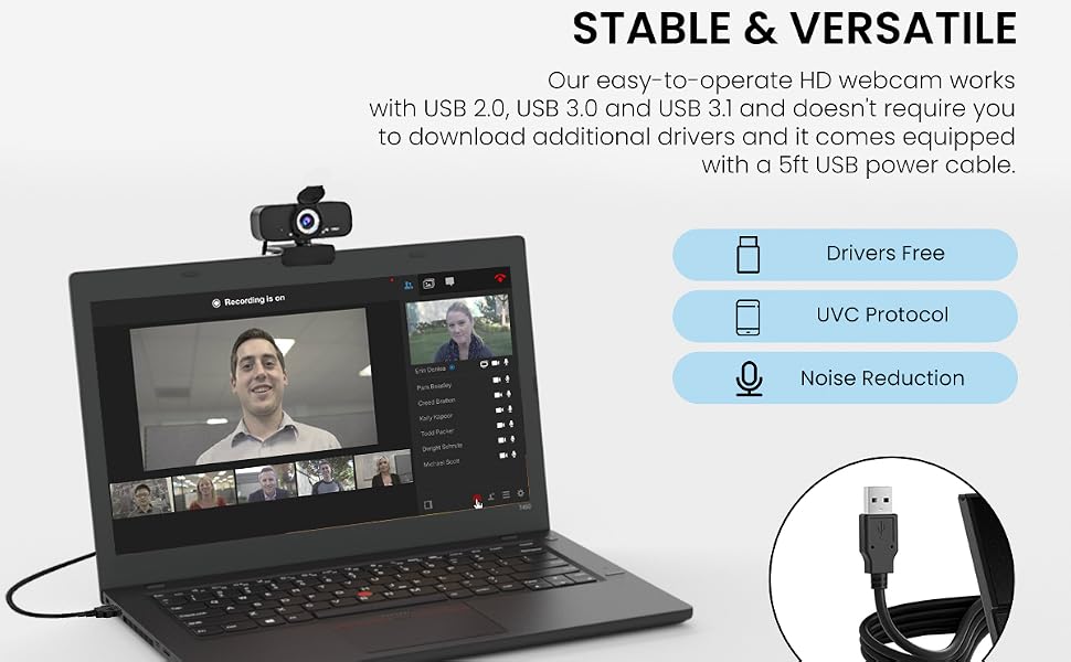 1080p 30fps webcam