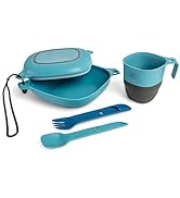 UCO 6-Piece Camping Mess Kit with Bowl, Plate, Camp Cup, and Switch Spork Utensil Set